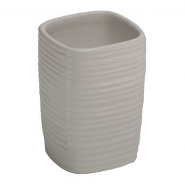 CERAMIC TOOTHBRUSH HOLDER GREY - KELLY