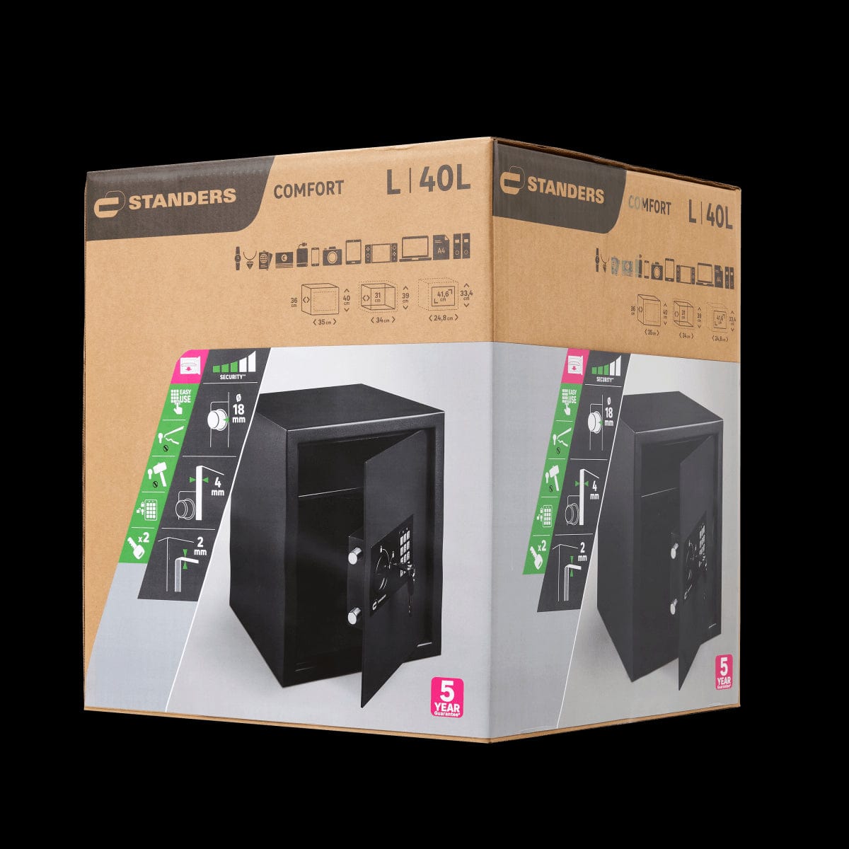 Bricocenter STANDING SAFE H.39XL.31XP.34 CM ELECTRONIC LOCK