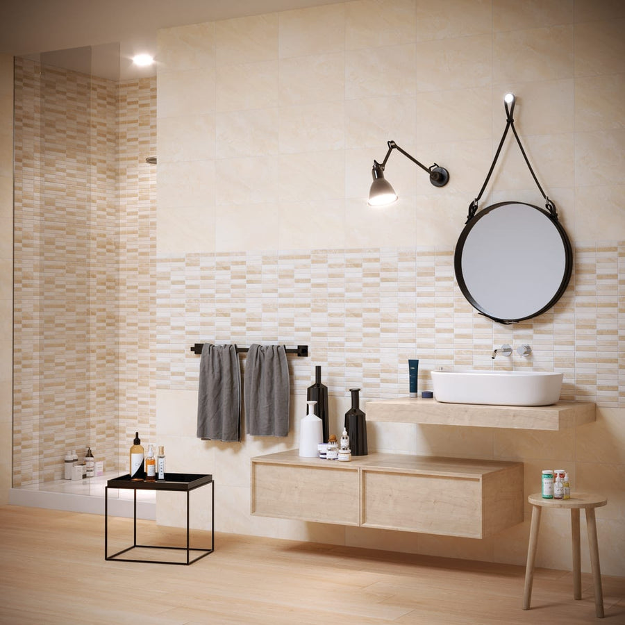 Bricocenter BEIGE PALACE WALL TILE 25X40 CM 1.7SQM