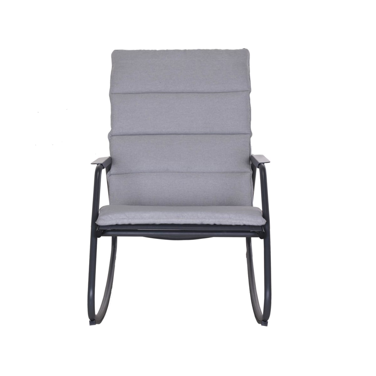 Bricocenter LYCO NATERIAL ANTHRACITE STEEL ROCKING CHAIR