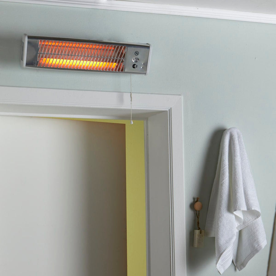 Bricocenter AL QUARZO QUINT 2 3 POTENZE 0,4/0,8/1,2 KW RADIANTE 90o IP24