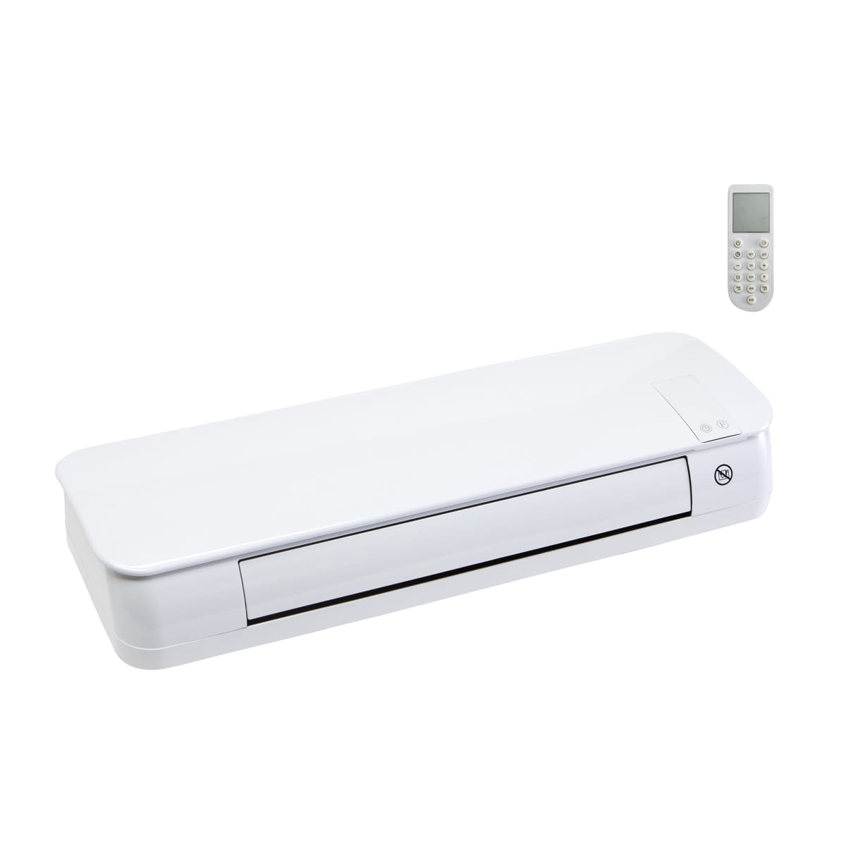 Bricocenter CERAMIC FAN HEATER CLAM 3 POWER 0.75/1.25/2 KW-IPX2 TIMER REMOTE CONTROL