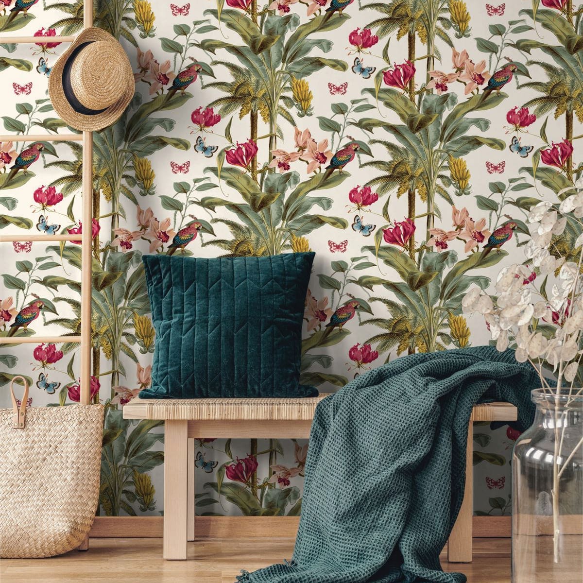 Bricocenter WALLPAPER ORCHIDERA EXOTICA RED 53CMX10.5M