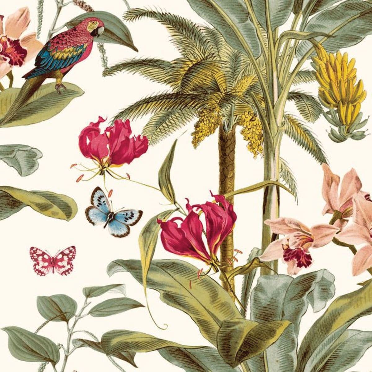 Bricocenter WALLPAPER ORCHIDERA EXOTICA RED 53CMX10.5M