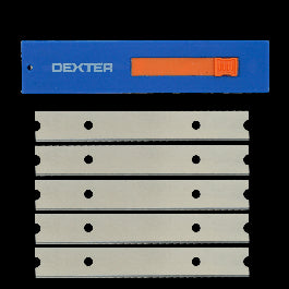 SET 5 REPLACEMENT BLADES FOR DEXTER SCRAPER 100 MM