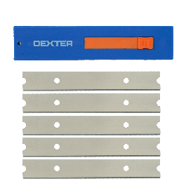 SET 5 REPLACEMENT BLADES FOR DEXTER SCRAPER 100 MM