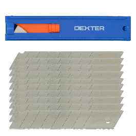 SET 1O REPLACEMENT BLADES FOR DEXTER CUTTER 18 MM