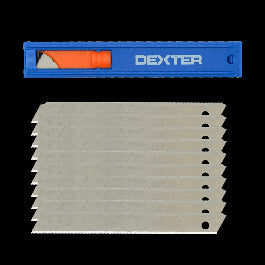 SET 1O REPLACEMENT BLADES FOR DEXTER CUTTER 9 MM