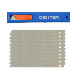 SET 1O REPLACEMENT BLADES FOR DEXTER CUTTER 9 MM