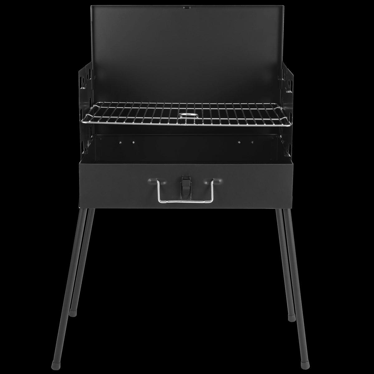 CAMPING BBQ WITH FOLDING LEGS GRILL 45X28
