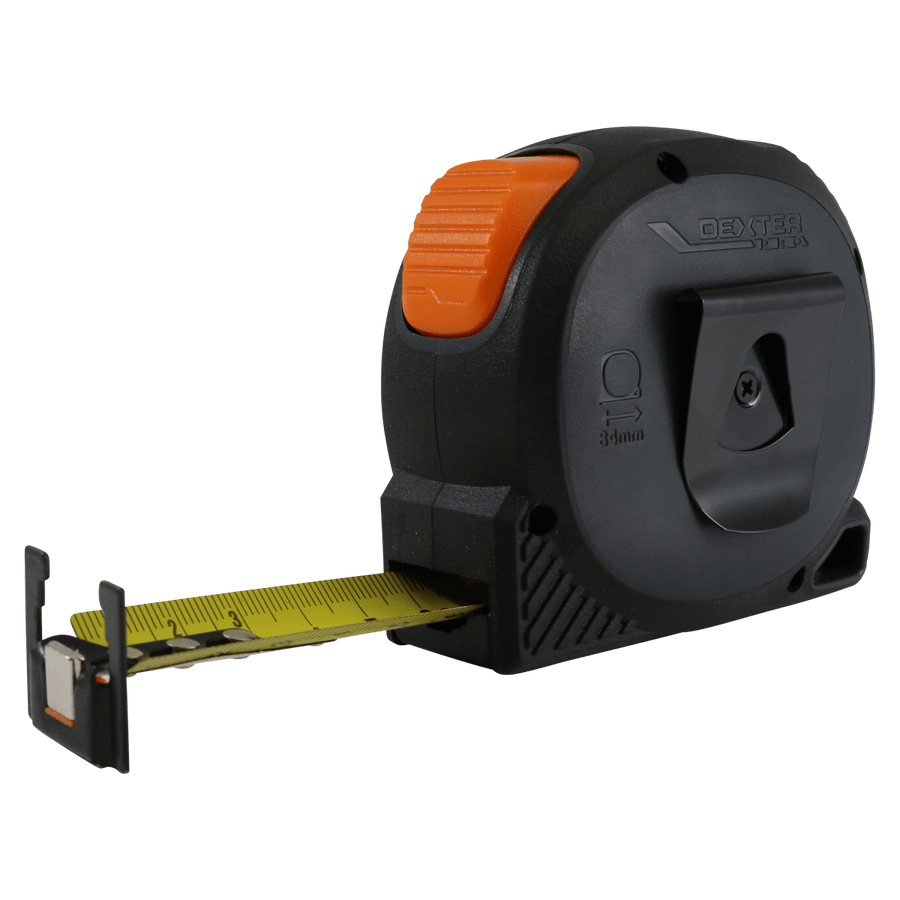 8 M X 25 MM DEXTER PRO FLEXOMETER WITH MAGNET, BIMATERIAL SHELL, 2-SIDED GRADATION