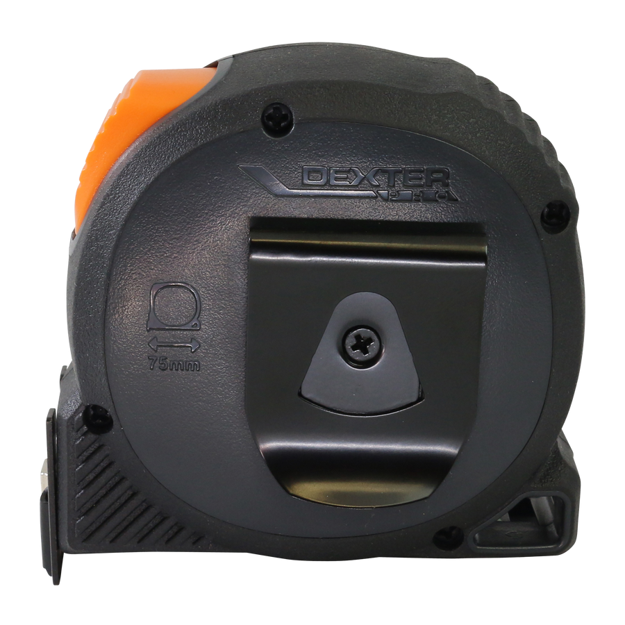 FLEXOMETER 5 MT X 25 MM DEXTER PRO WITH MAGNET, BIMATERIAL SHELL, 2-SIDED GRADING,