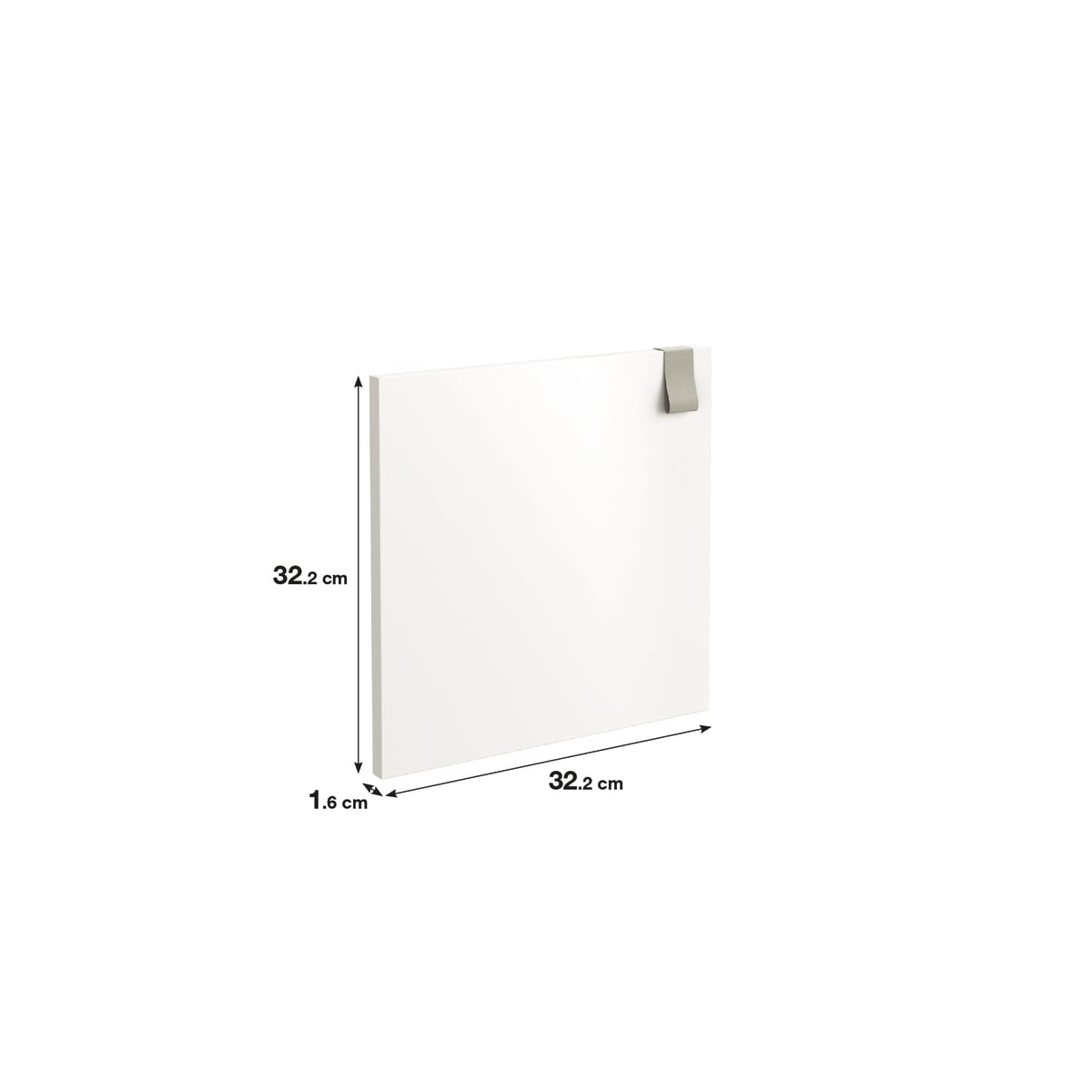 Bricocenter KUB SPACEO DOOR L32.2xP1.6xH32.2CM IN WOOD WHITE