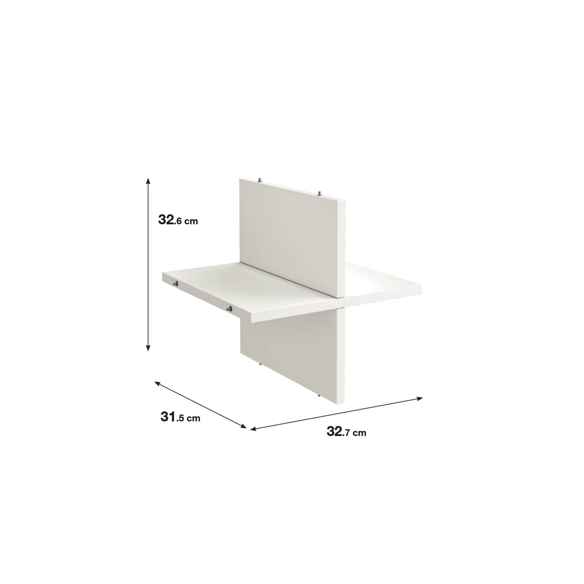 Bricocenter SPACEO KUB L33xW33xH33CM WOOD CROSS WHITE