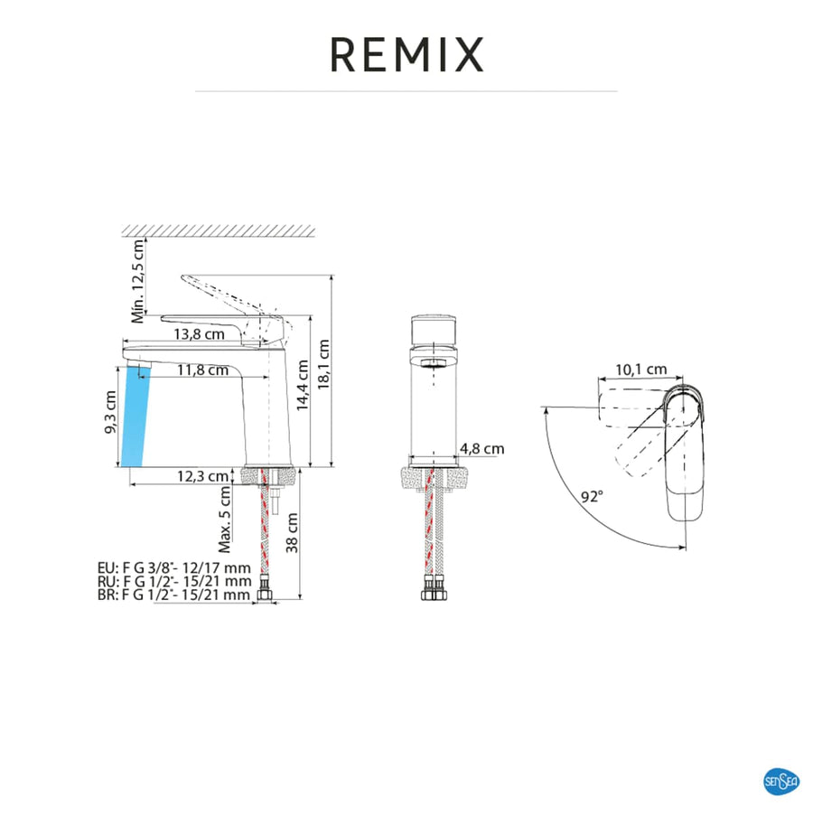 Bricocenter REMIX BASIN MIXER CHROME 2022
