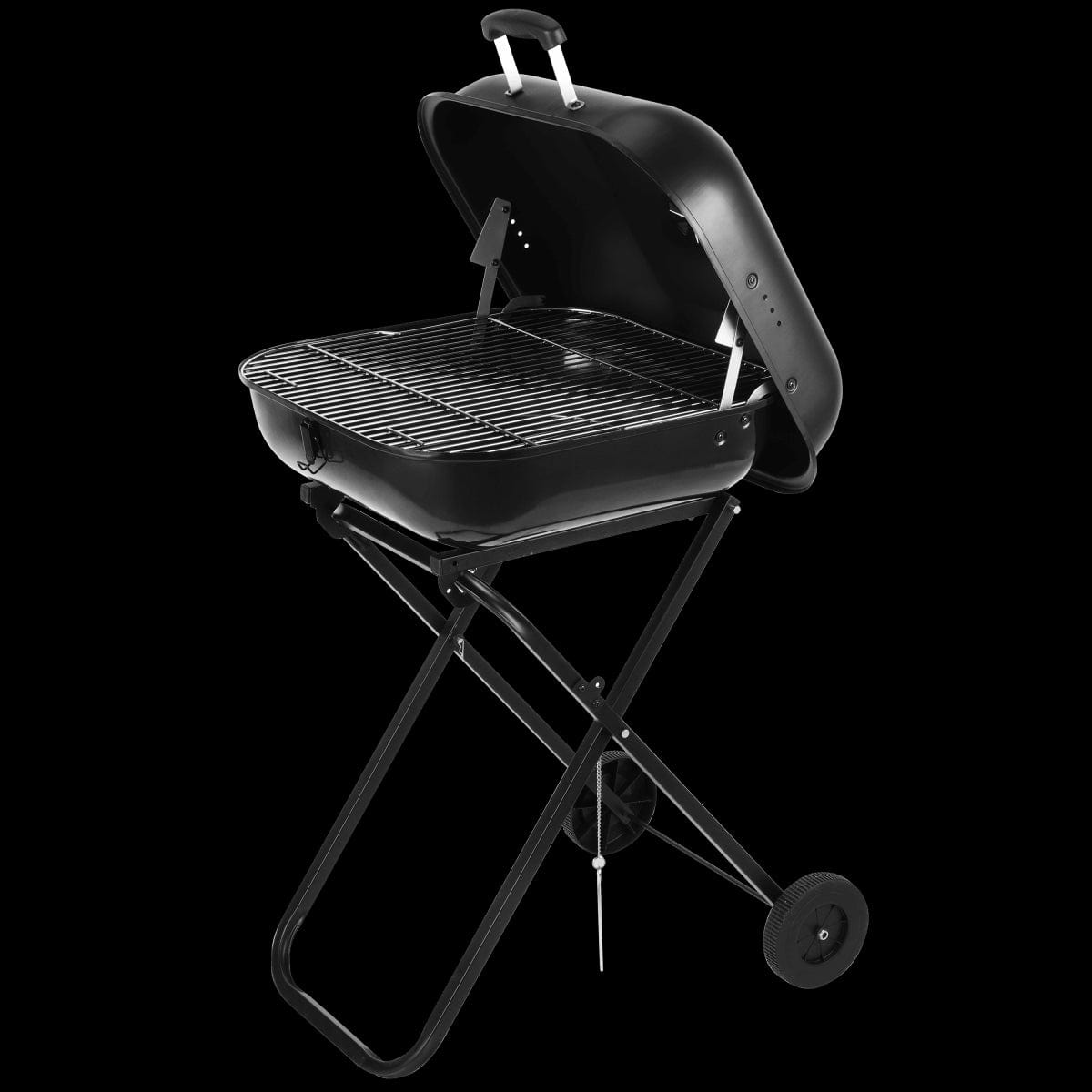 Bricocenter PORTABLE BBQ WITH WHEELS WITH GRILL 52X53