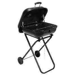 PORTABLE BBQ WITH WHEELS WITH GRILL 52X53