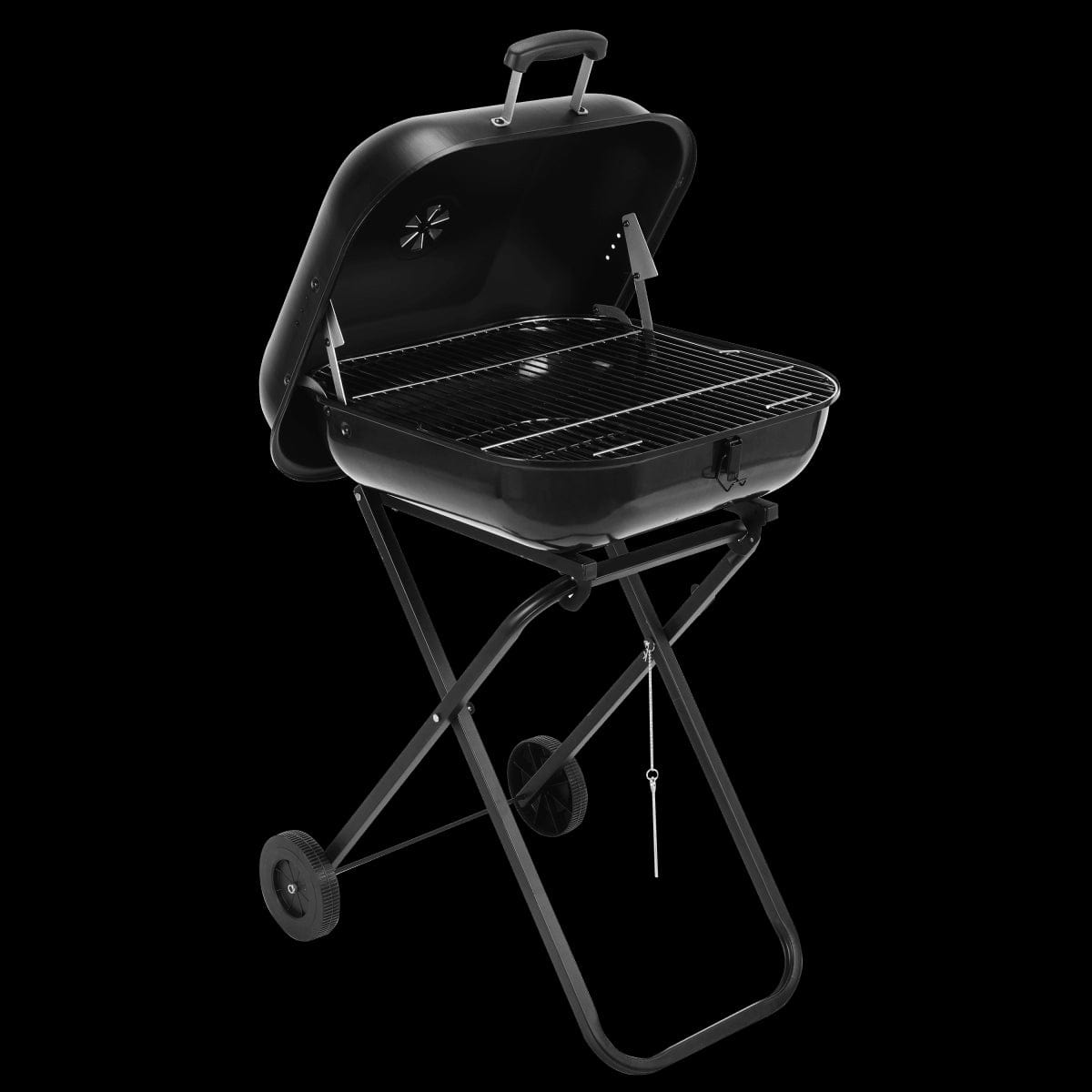 Bricocenter PORTABLE BBQ WITH WHEELS WITH GRILL 52X53