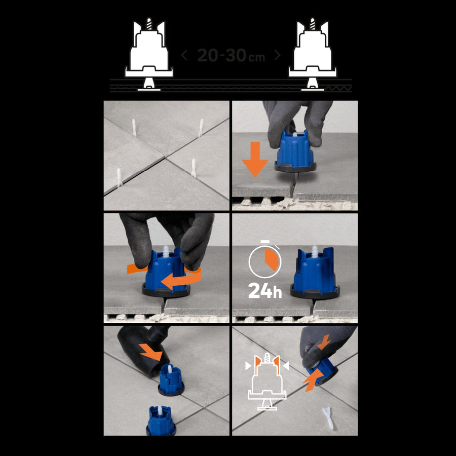 Bricocenter 100 4MM JOINT SCREWS X QUICK LEVEL CYLINDER