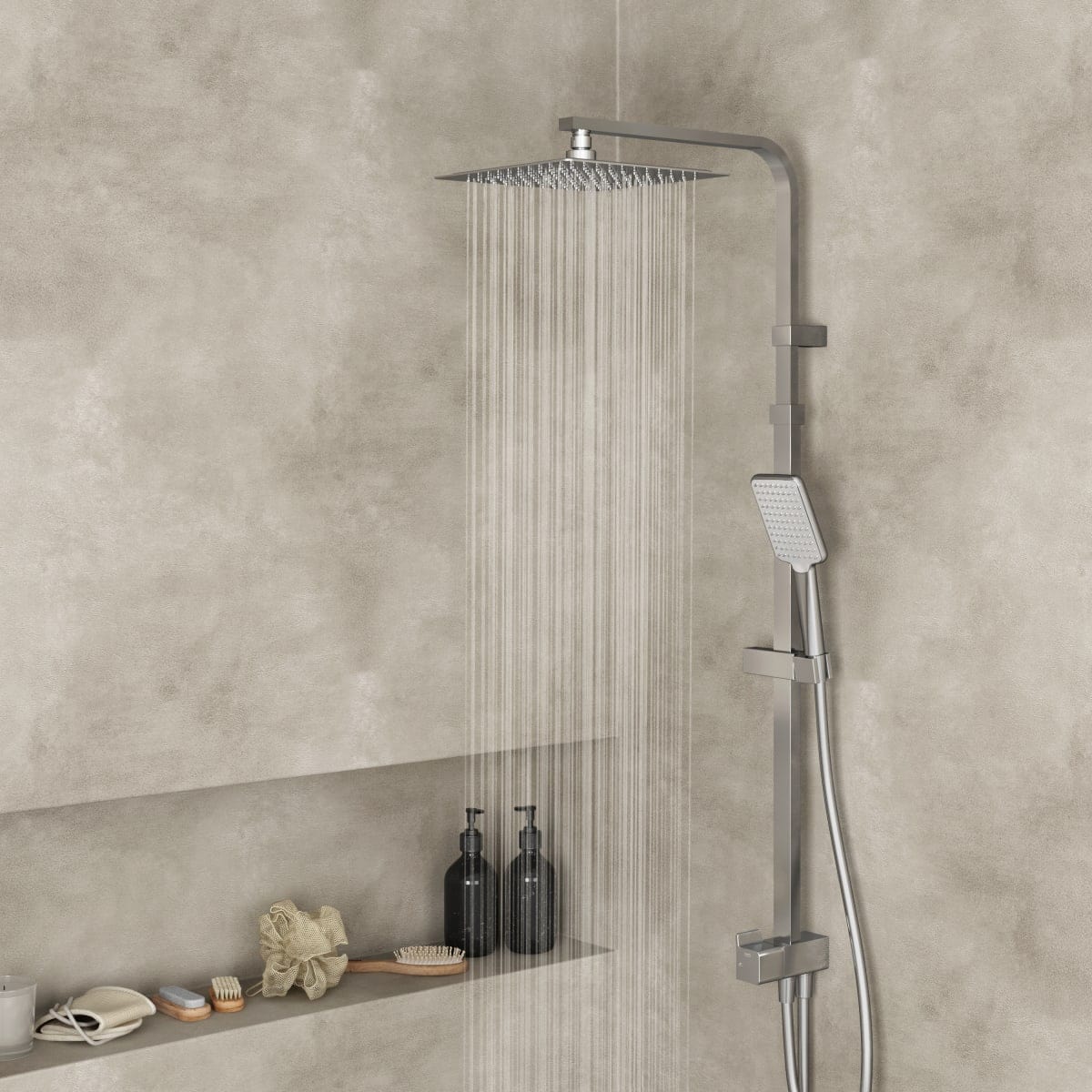 Bricocenter SHOWER KIT STUDIO CHROME WITH DIVERTER