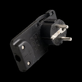 ULTRA-FLAT SCHUKO PLUG BLACK