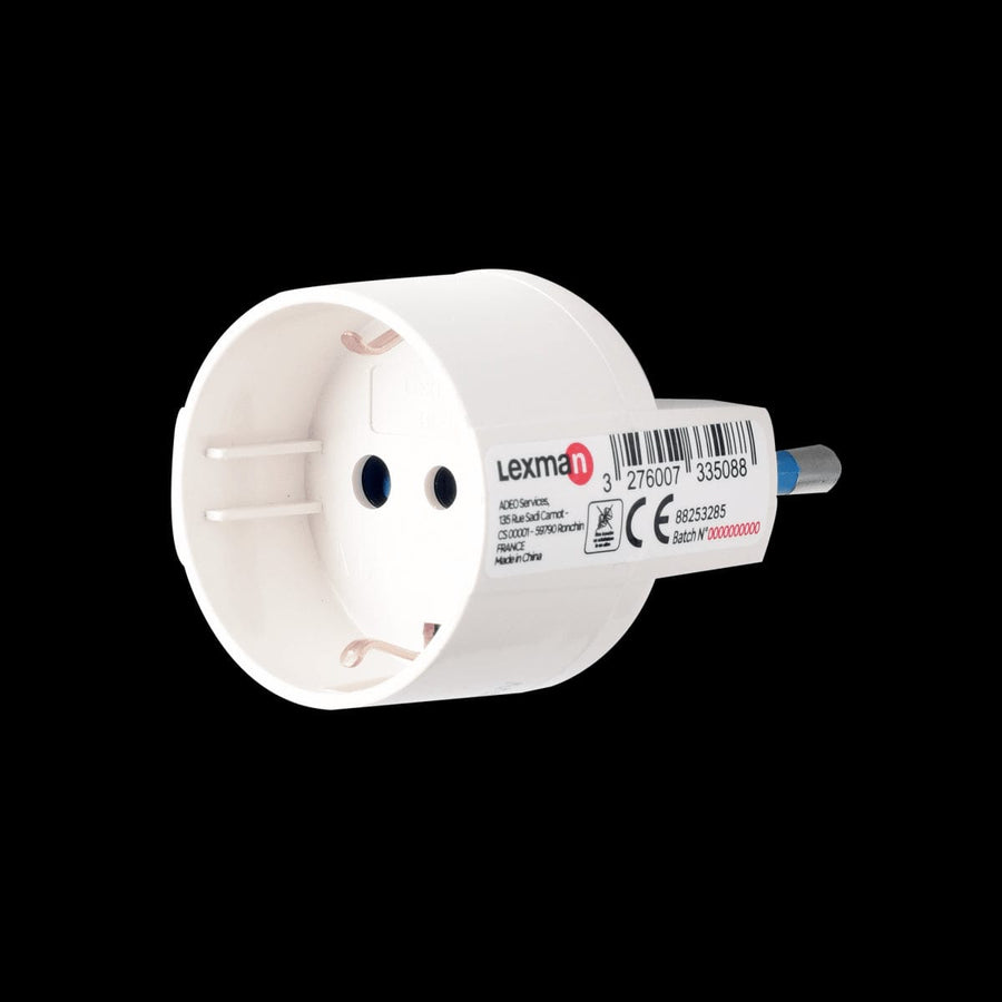 Bricocenter ADAPTER PLUG 16A SCHUKO SOCKET WHITE