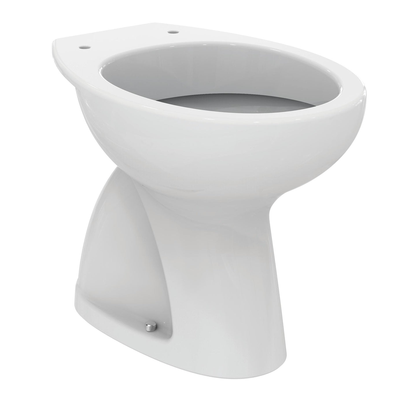 Alpha toilet, floor outlet, white