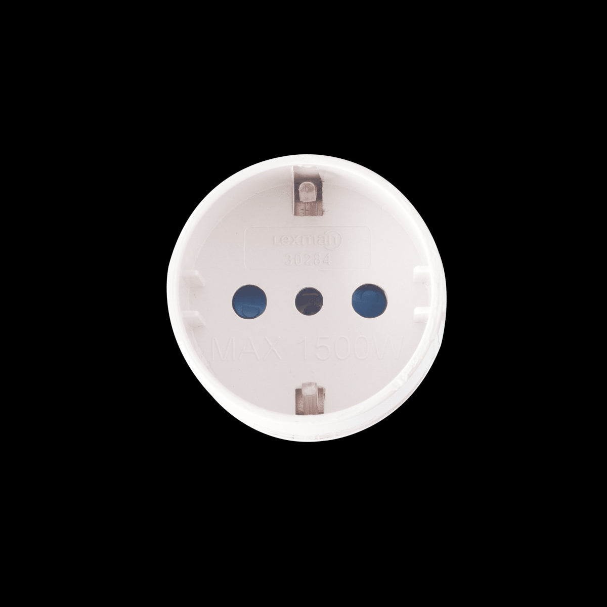 ADAPTER PLUG 10A SCHUKO SOCKET WHITE