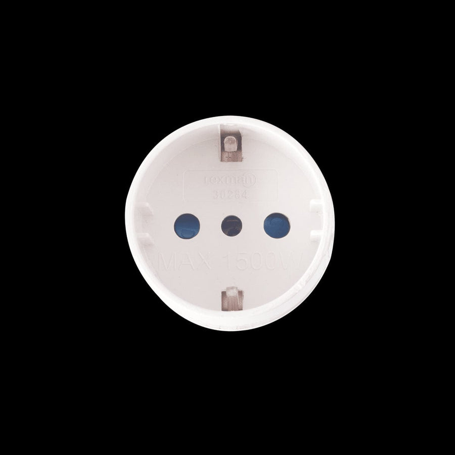Bricocenter ADAPTER PLUG 10A SCHUKO SOCKET WHITE