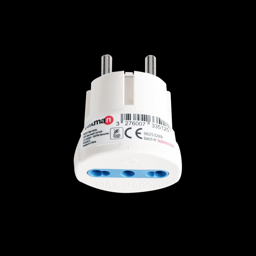 Bricocenter ADAPTER SCHUKO PLUG 2-PIN SOCKET 10
