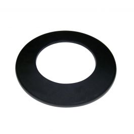 STEEL WOOD ROSETTE 2MM DIA 130MM BLACK