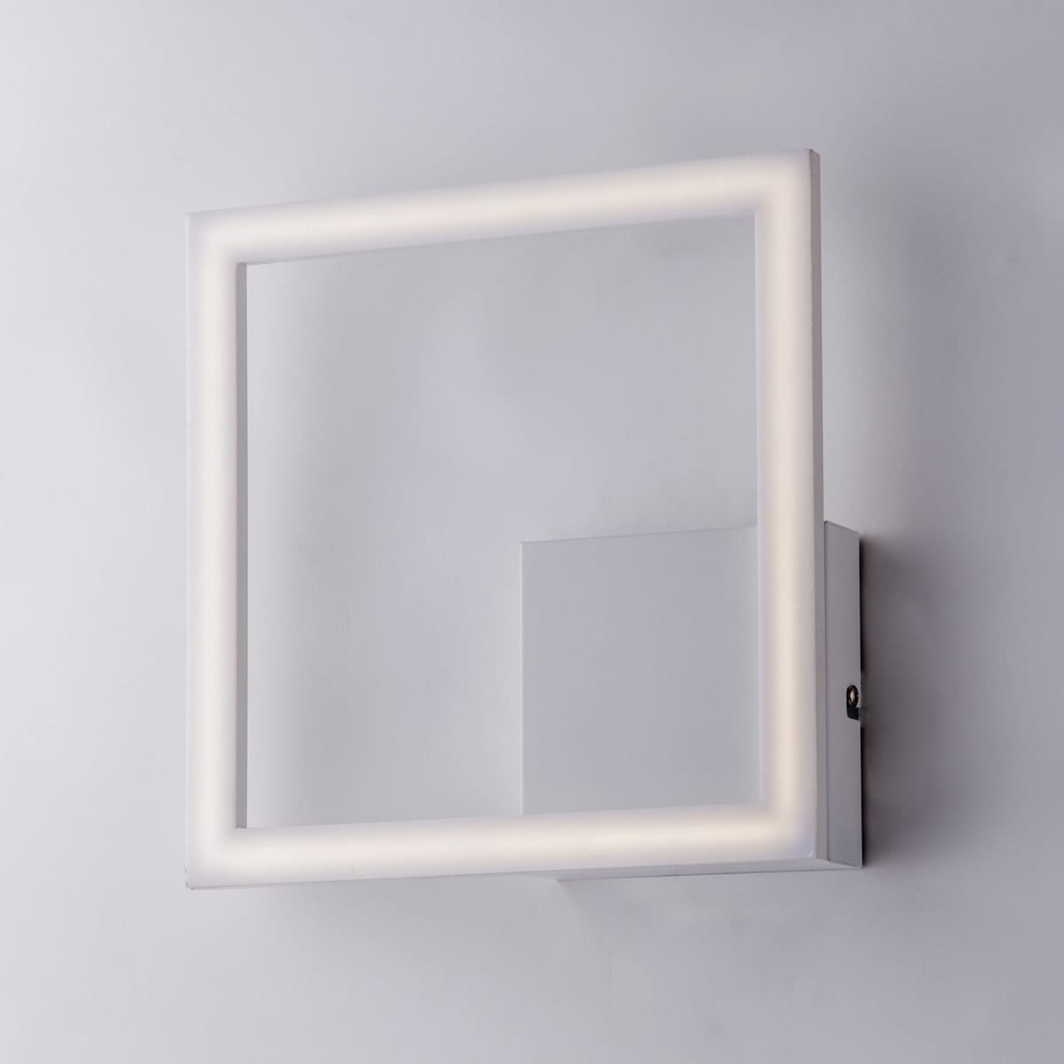 Bricocenter KIRA ALUMINIUM WALL LIGHT WHITE 25X25 CM LED 15W NATURAL LIGHT