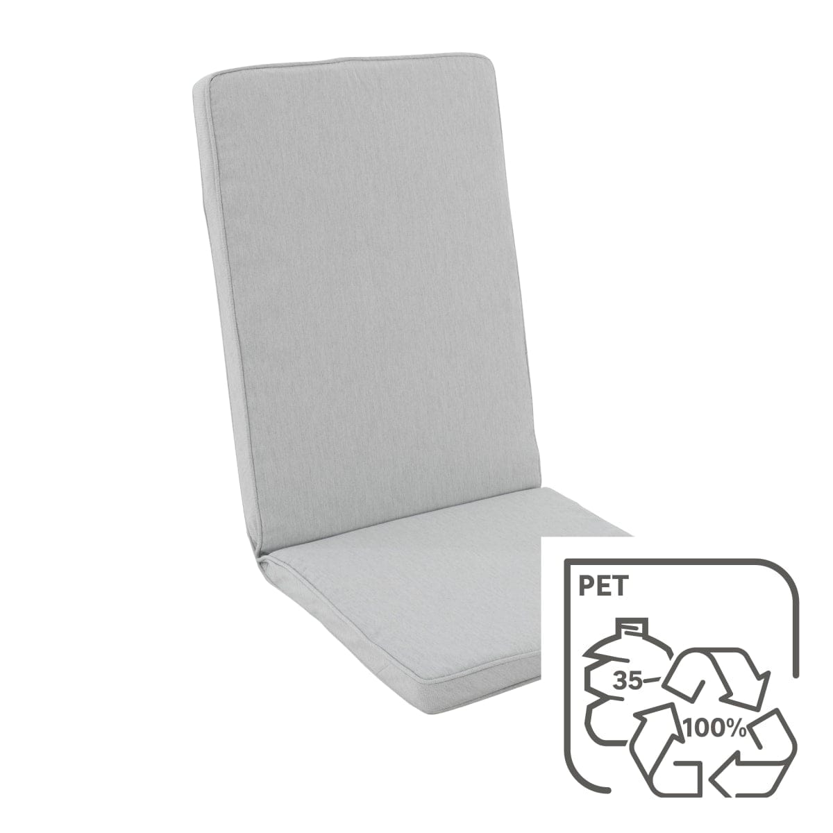 Bricocenter CUSHION CHAIR NATERIAL 120X49X5 PEARL GREY