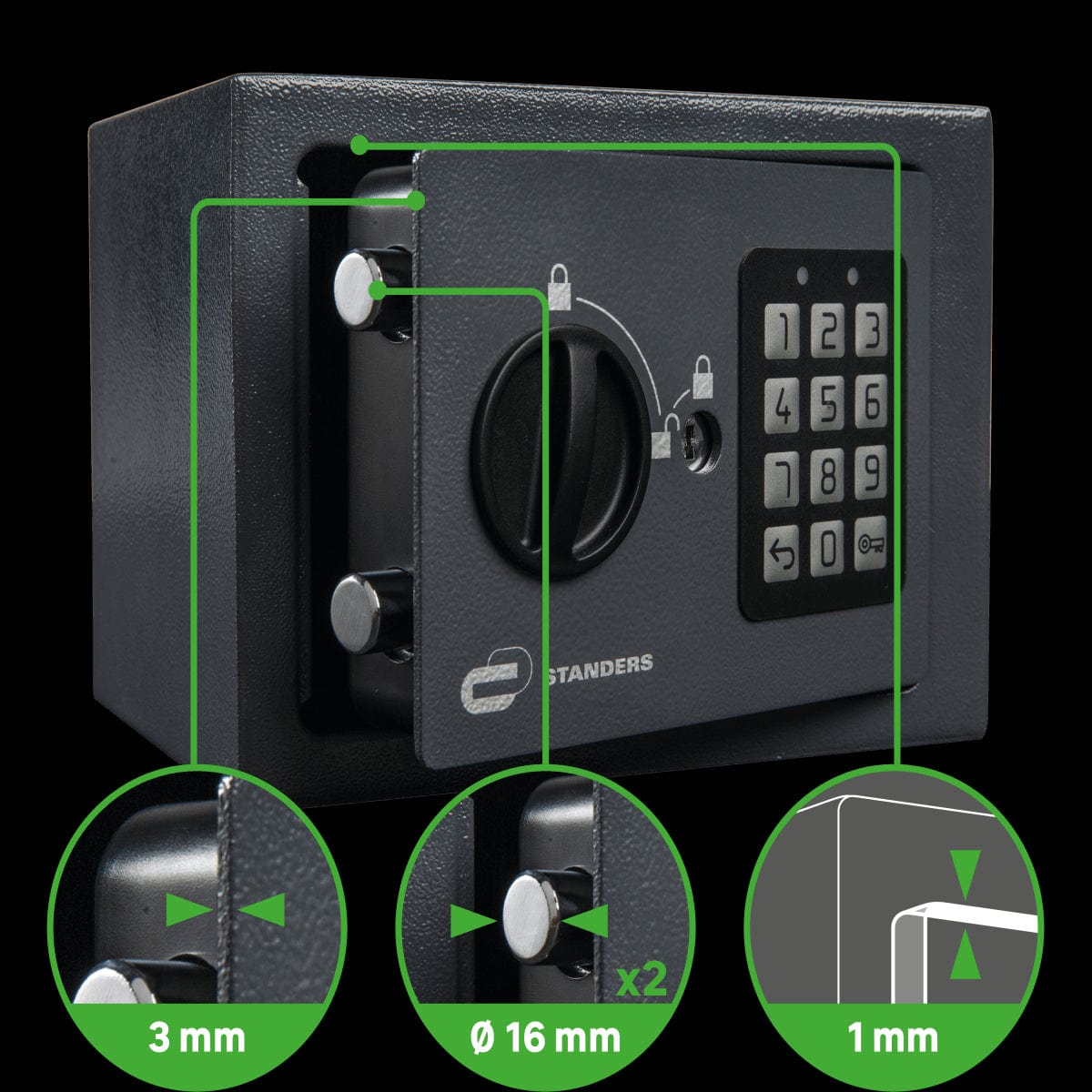 Bricocenter ELECTRONIC SAFE H14.8XW19.8