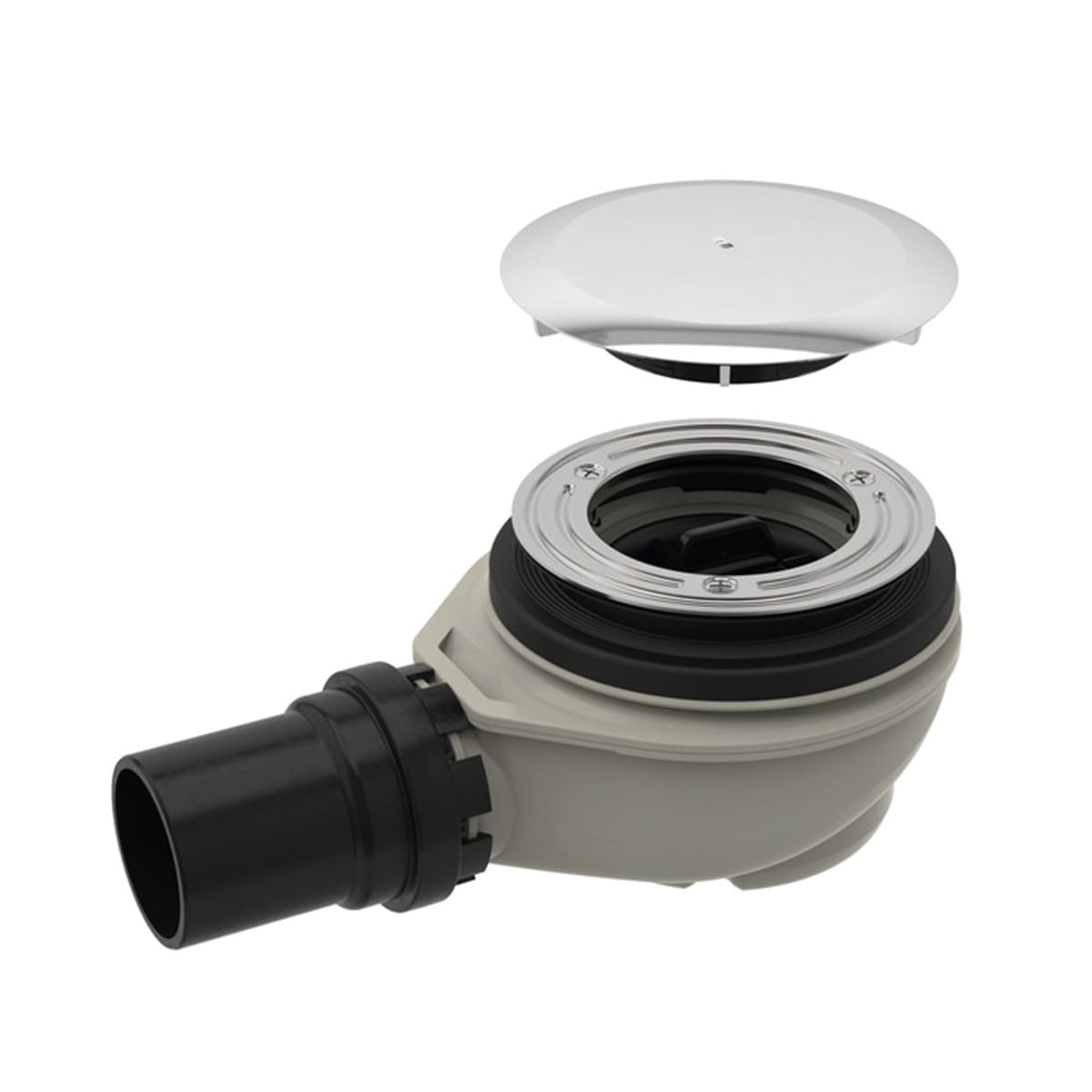 Bricocenter PILETTA DOCCIA DIA 90 MM CON SIFONE H 78 MM IN PVC GEBERIT