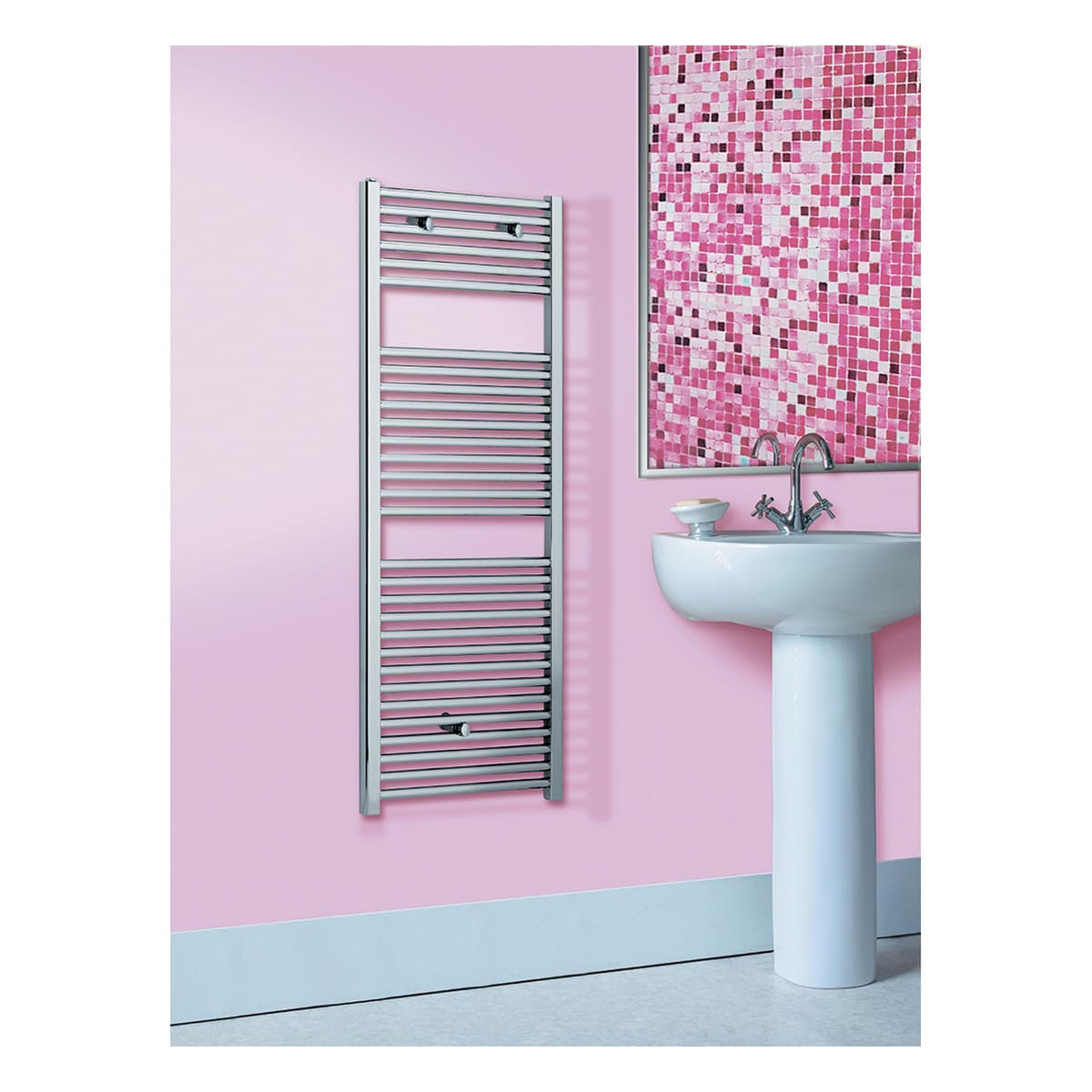 Bricocenter KIARA CHROME WATER HEATER H1186 CENTRE DISTANCE 450 DE LONGHI