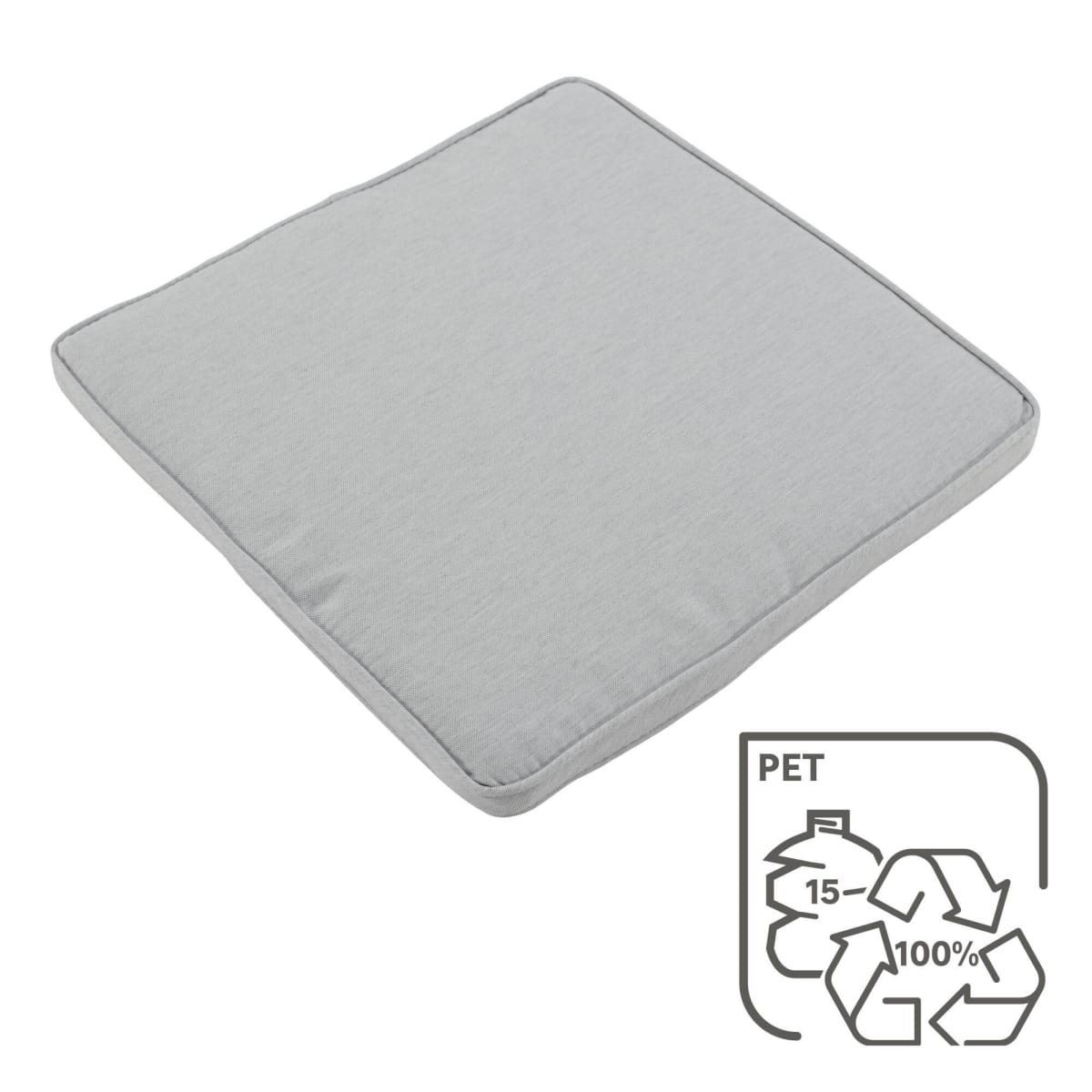 Bricocenter NATERIAL 50X50 PEARL GREY SEAT CUSHION