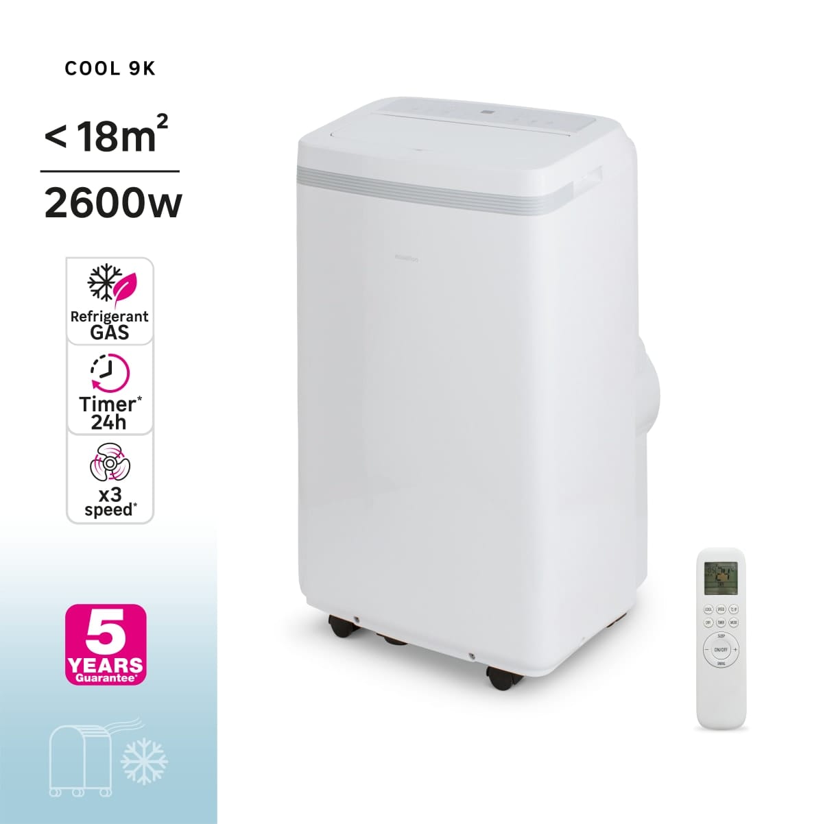 Bricocenter EQUATION PORTABLE AIR CONDITIONER 9000 BTU