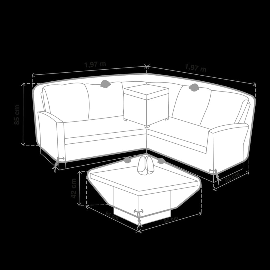 Bricocenter COVER FOR DAVOS NATERIAL CORNER SET