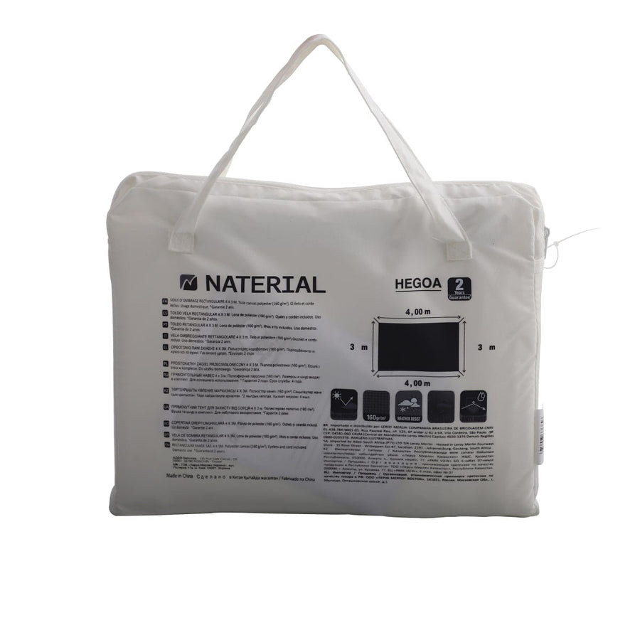 Bricocenter HEGOA RECTANGULAR SAIL 300X400 WHITE NATERIAL