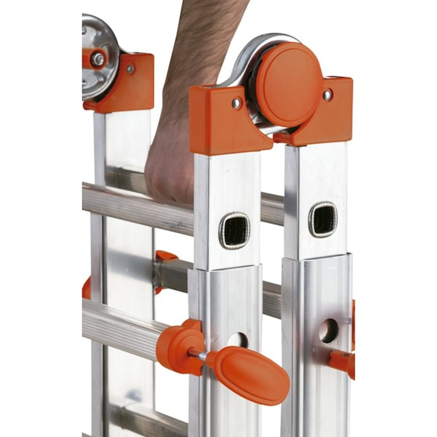 Bricocenter GIANT TELESCOPIC LADDER ALL 5+5 STEPS CAPACITY 150KG