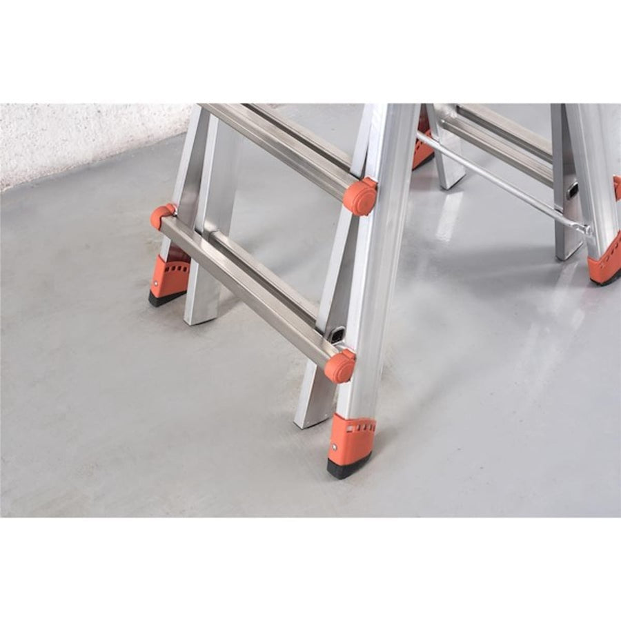 Bricocenter GIANT TELESCOPIC LADDER ALL 5+5 STEPS CAPACITY 150KG
