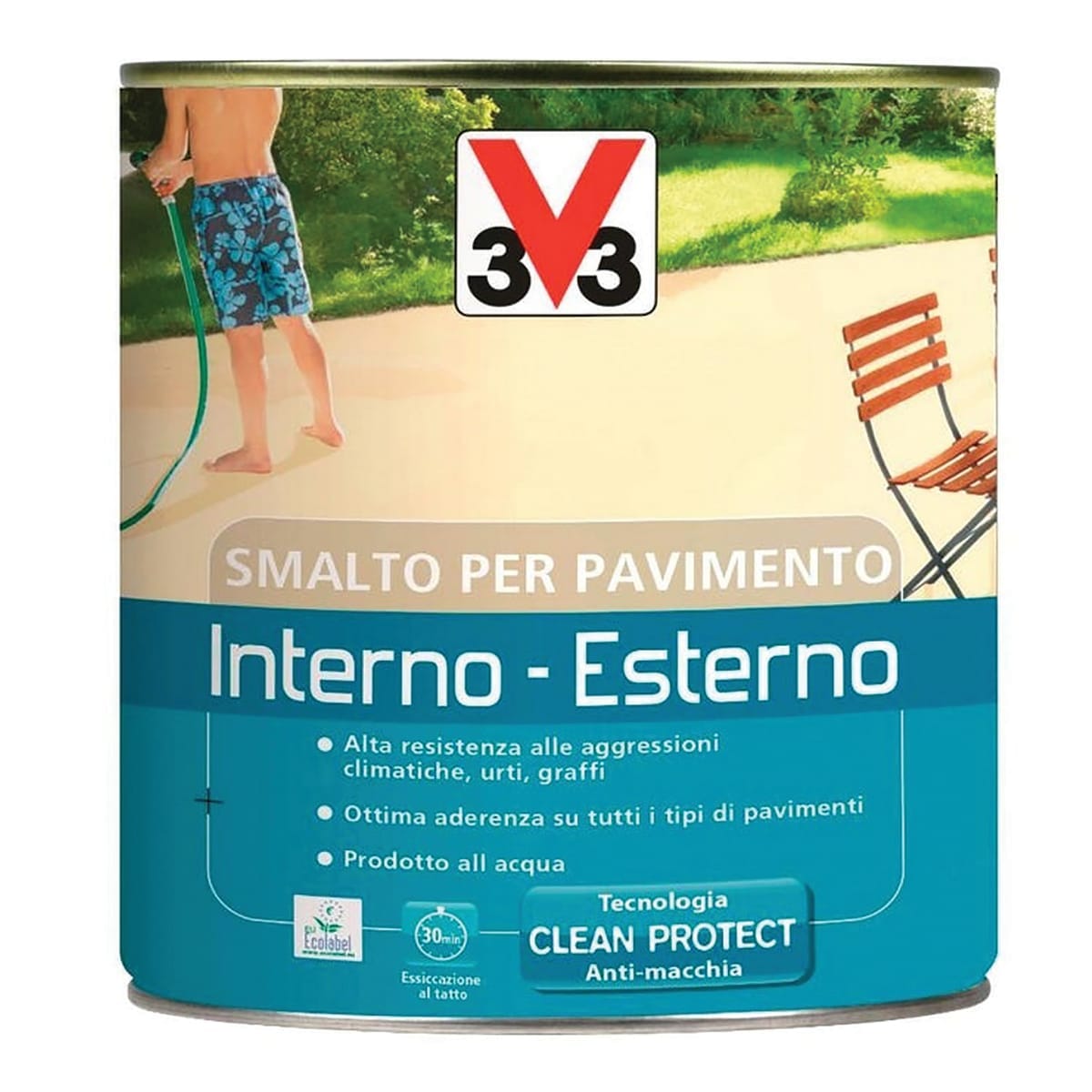 Bricocenter INTERIOR/EXTERIOR FLOOR ENAMEL SLATE 500 ML