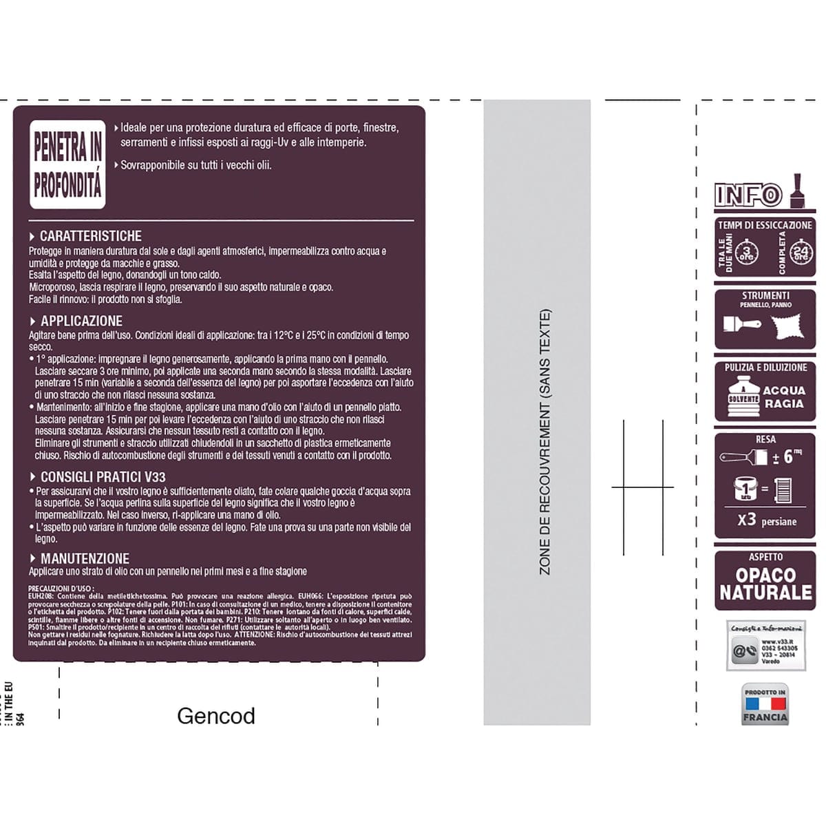 Bricocenter PROTECTIVE OIL FOR WINDOW DOORS SHUTTERS SOLVENT BASE COLORLESS V33 1 LT