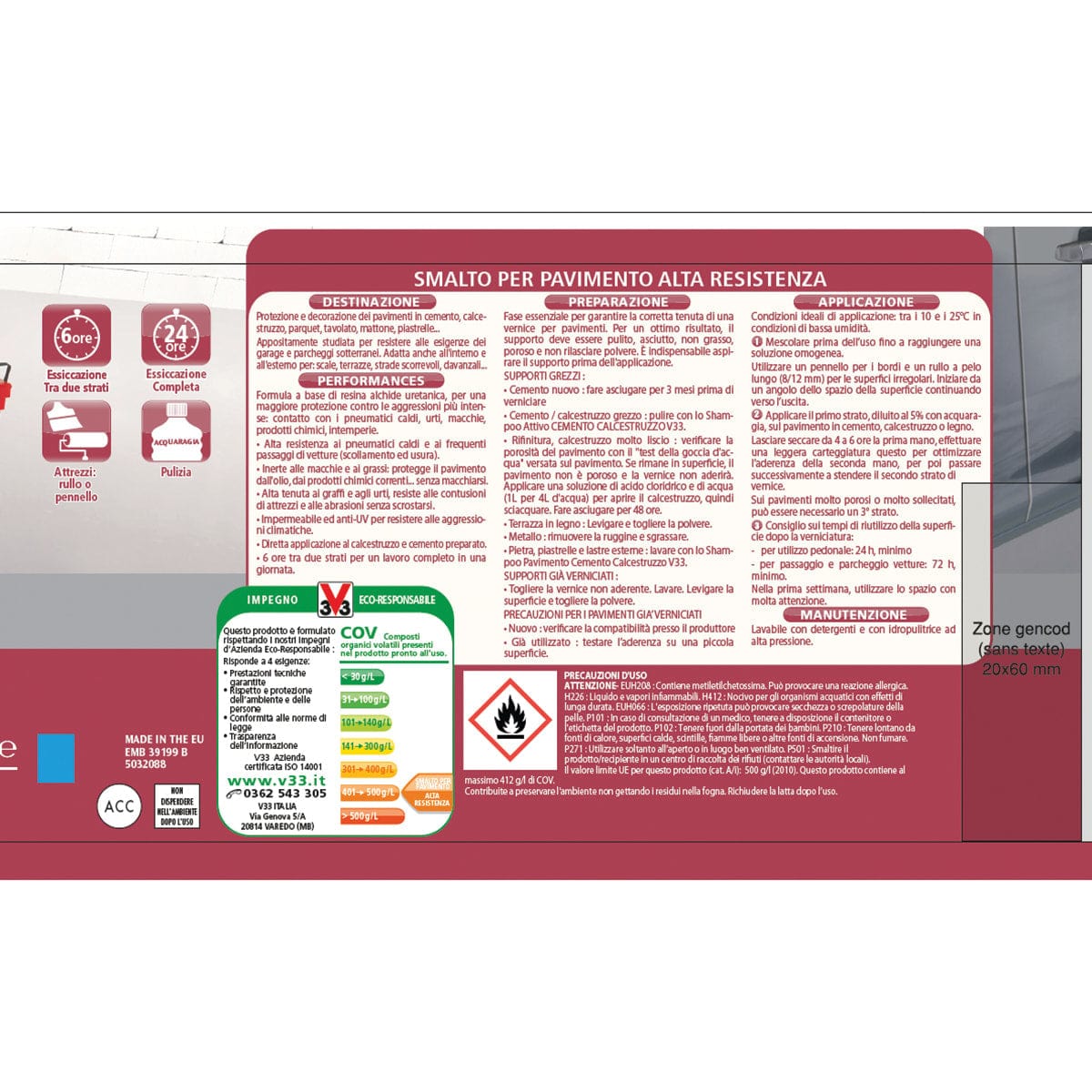 GARAGE FLOOR ENAMEL ECRU 500 ML