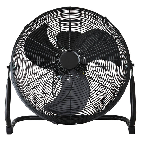 HIGH SPEED 45CM 120W BLACK EQUATION FLOOR FAN