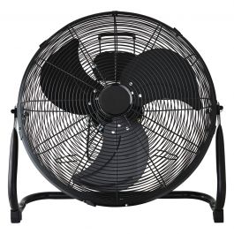 HIGH SPEED 45CM 120W BLACK EQUATION FLOOR FAN