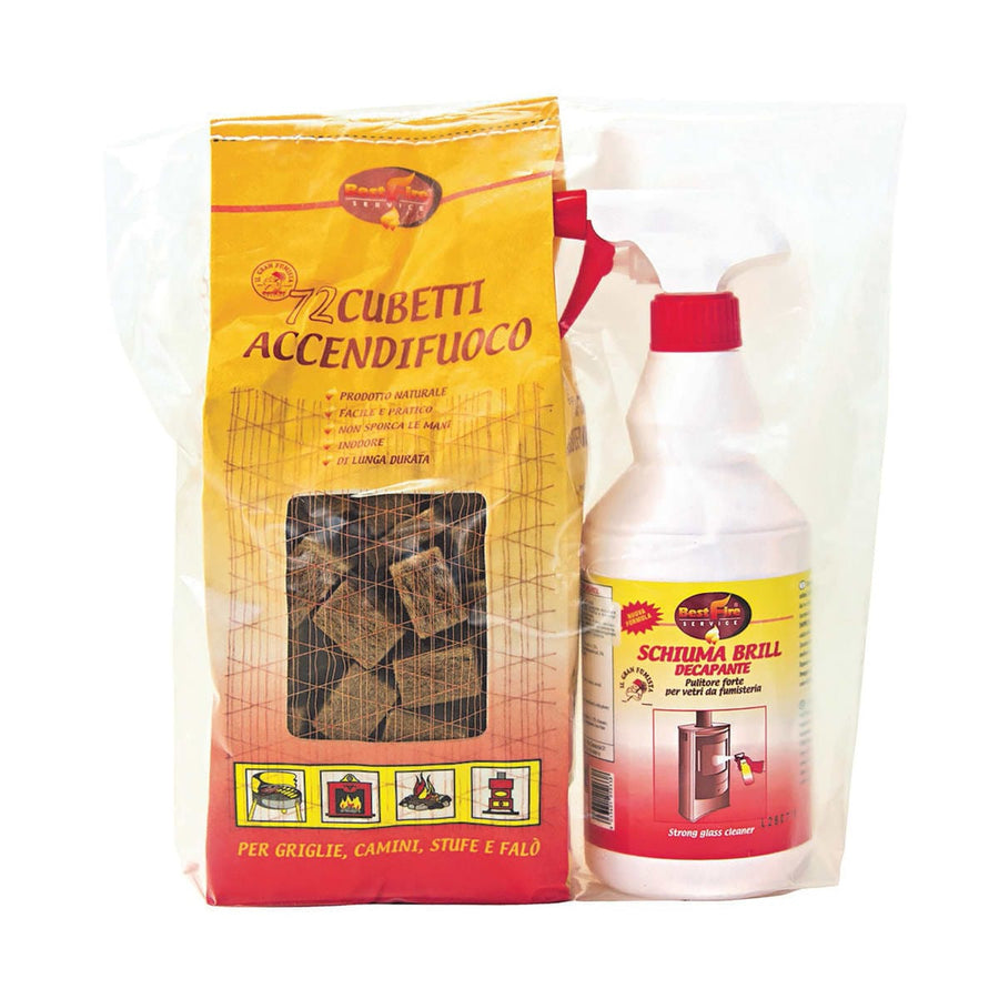 Bricocenter KIT 1 PRAY BRILL FOAM 750ML+ 72 FIRELIGHTERS