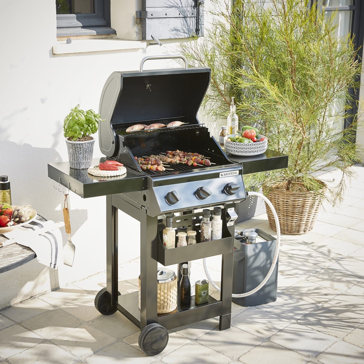 Bricocenter ALTONAL NATERIAL - Gas barbecue - 3 burners
