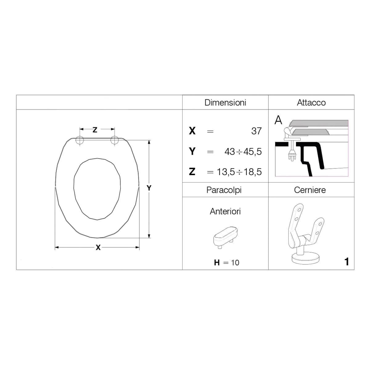 Bricocenter WC CLEAN UNIVERSAL ANTIBACTERIAL MDF SEAT